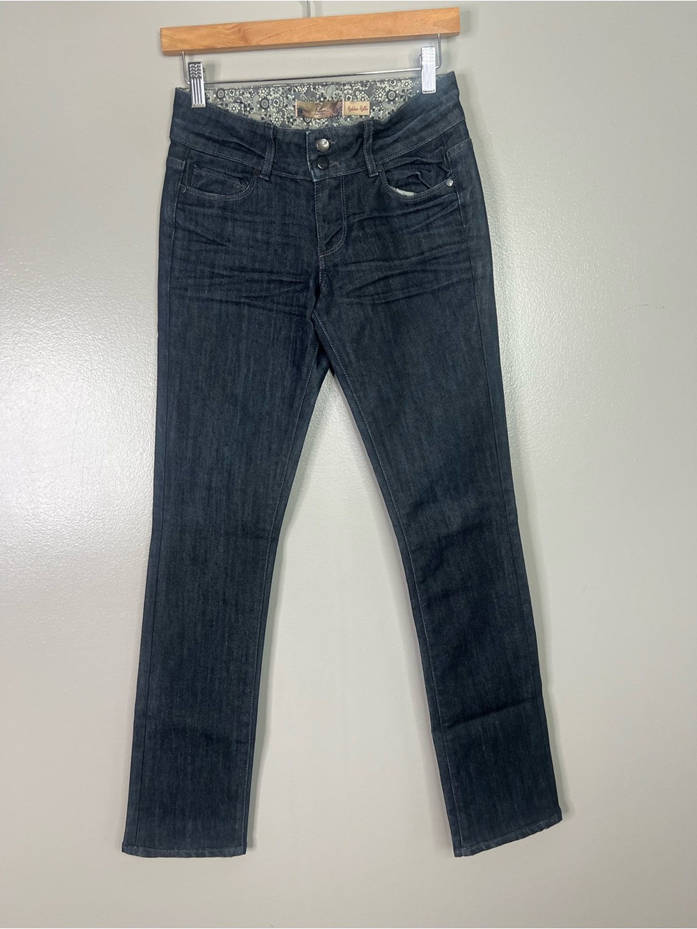 Paige Hidden Hills jeans dark wash slim leg size 25